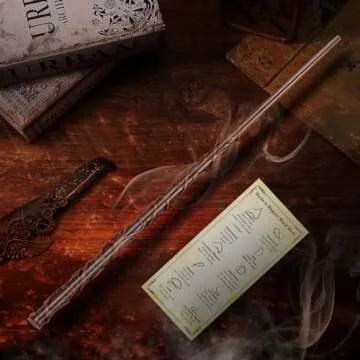 EZVYAO Wizard Wand Magic Witch Sorcerer Wands for Kids Cosplay Party Costume Accessories, Leaf