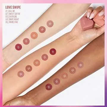 Kaja Lip Mousse - Love Swipe 01 Call Me | with Raspberry Seed Oil and Vitamin E, Buildable, Blendable, Moisturizing, Velvet Finish, Weightless Texture, Deep Shades, Vivid Color, Long Lasting, 0.22 Oz