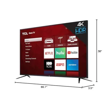 TCL 75S425 75 Inch 4K UHD HDR Smart Roku TV (2019)