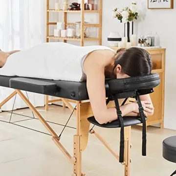 Yaheetech Adjustable Massage Table for Home and Professional Use