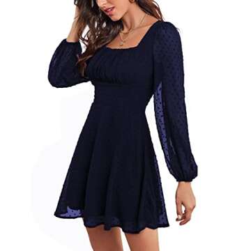 Stylish LYANER Square Neck Mini Dress for Women
