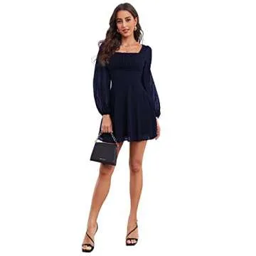 Stylish LYANER Square Neck Mini Dress for Women