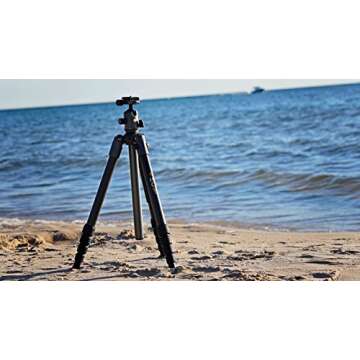 Vanguard VEO 2 235CB Carbon Fiber Travel Tripod with VEO 2 BH-50 Ball Head for Sony, Nikon, Canon, Fujifilm Mirrorless, Compact System Camera (CSC), DSLR