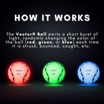 Vector Ball S Cognitive Vision/Neuro-Visual Training Tool – Improve Speed of Reaction, Agility, Co...