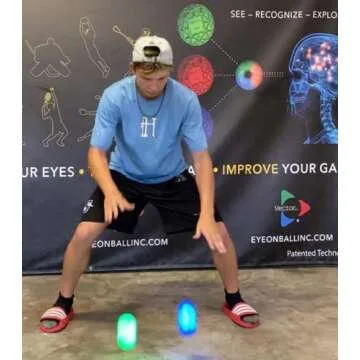 Vector Ball S Cognitive Vision/Neuro-Visual Training Tool – Improve Speed of Reaction, Agility, Coordination, and Focus for Sports, Exercise, and Fun for All Ages