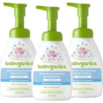 Babyganics Foaming Pump Hand Sanitizer - Alcohol & Fragrance Free, 99.9% Bacteria Kill - 8.45 Fl Oz ...