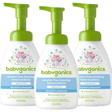 Babyganics Foaming Pump Hand Sanitizer - Alcohol & Fragrance Free, 99.9% Bacteria Kill - 8.45 Fl Oz ...
