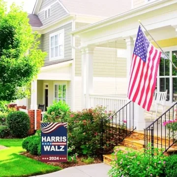 Harris Walz 2024 Garden Flag Double Sided 12x18 Inch