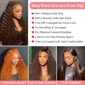 Luxury 30 Inch Chocolate Brown Lace Front Wig