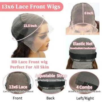 Luxury 30 Inch Chocolate Brown Lace Front Wig