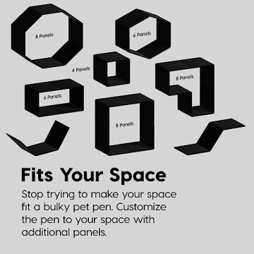 IRIS USA 34" Exercise 8-Panel Pet Playpen for Dogs