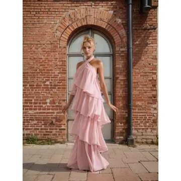 Elegant Halter Chiffon Prom Dress 2025 for Every Occasion
