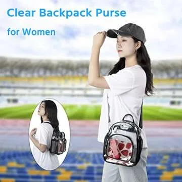 Higuyst Clear Mini Backpack - Stylish & Stadium Approved
