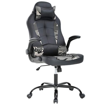 Ergonomic PC Gaming Chair with Lumbar Support & Stylish Design for Home and Office