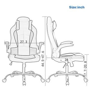 Stylish Ergonomic PC Gaming Chair for Comfort and Support