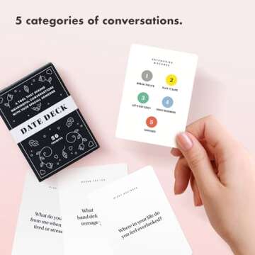 BestSelf Co. Date Deck Exciting, Engaging, and Though-Provoking Conversation Prompts Perfect for Unlocking Connection, Intimacy and Meaningful Discussion — 50 Cards