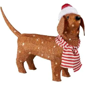 Mosy 2.3 FT LED Christmas Hat Puppy for Festive Cheer