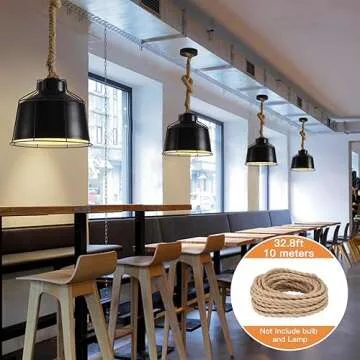 Helunsi 32.8ft Twisted Electric Rope Light Cord