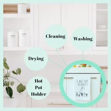 Things Cheese Will Never Do, Funny Kitchen Towels, Cotton Dish Towels for Kitchen Drying, New Home & Apartment Essentials, Gray Dish Towel