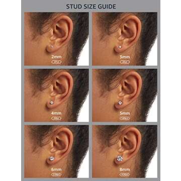 Amazon Essentials Certified 14k White Gold Diamond with Screw Back and Post Stud Earrings (1 cttw, J-K Color, I1-I2 Clarity) (previously Amazon Collection)