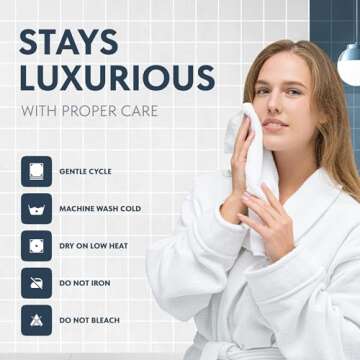 WhiteClassic Luxury Cotton Washcloths - Large Hotel Spa Bathroom Face Towel | 12 Pack | White