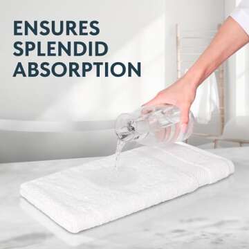 WhiteClassic Luxury Cotton Washcloths - Large Hotel Spa Bathroom Face Towel | 12 Pack | White