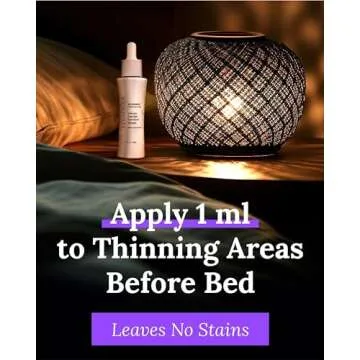 Keranique Overnight Hair Serum - Improves Growth Conditions for Thinning Hair - Hydrates Frizzy and Damaged Hair - Keratin Enriched for Women - 2 oz