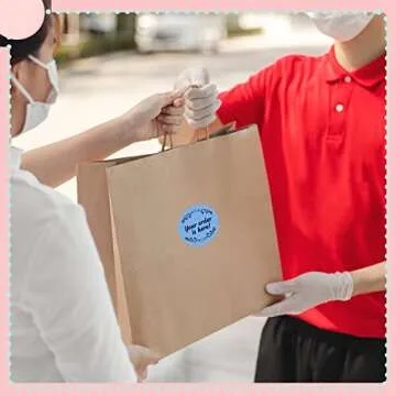 Epakh 5 Rolls 3750 Labels Thermal Stickers 2 Inch Round Thermal Labels Multi Purpose Colorful Self Adhesive Direct Circle Printer Sticker for Business DIY Code Name Tag