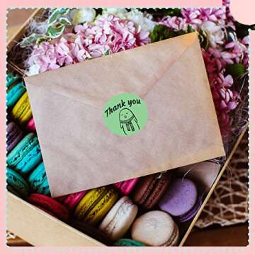 Epakh 5 Rolls 3750 Labels Thermal Stickers 2 Inch Round Thermal Labels Multi Purpose Colorful Self Adhesive Direct Circle Printer Sticker for Business DIY Code Name Tag