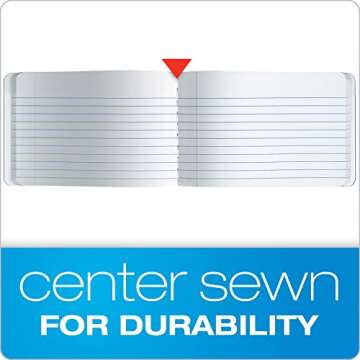 Oxford Jr. Composition Notebooks, Notebooks for School, School Supplies, Half Size, 4-7/8 x 7-1/2 Inches, Wide Ruled Paper, Kids Journal, 80 Sheets, Assorted Primary Covers, 6 Pack (63779)