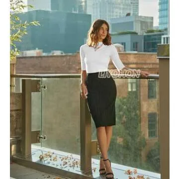 Stylish LIYOHON Mock Turtleneck Top for Women