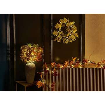 Lighted Fall Tree Branches with Timer – 25IN Maple Decor