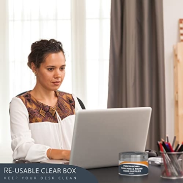 215 Clear Push Pins for School, Office and Crafts