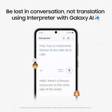 SAMSUNG Galaxy S23 FE AI Phone, 128GB Unlocked Android Smartphone, Long Battery Life, Premium Processor, Tough Gorilla Glass Display, Hi-Res 50MP Camera, US Version, 2023, Graphite