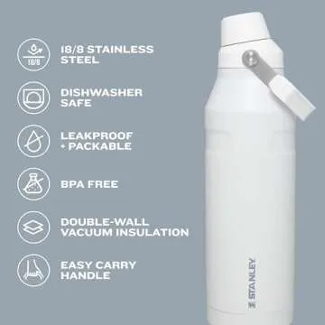 Stanley IceFlow Fast Flow Water Bottle - 36 OZ Leakproof Insulated