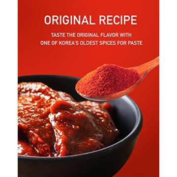 Taekyung Chili Powder For Paste (Fine, 5LB) - Korean Gochugaru. Red Pepper Spice Seasoning for Asian Food. MSG Free.