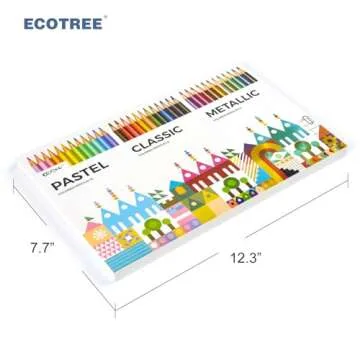 Vibrant Ecotree Colored Pencil Set for All Ages