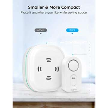 Govee Water Leak Detectors 5 Pack, 100dB Adjustable Audio Alarm Sensor, Sensitive Leak and Drip Alert, for Kitchen Bathroom Basement (Battery Included)