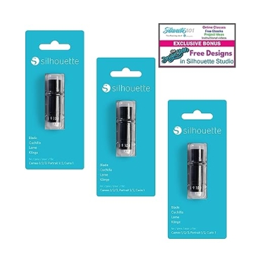 3-Pack Silhouette Replacement Blades for Precise Cutting