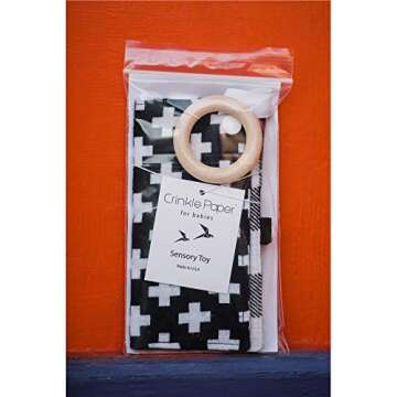 Eco-Friendly Crinkle Paper Baby Teether Toy | BPA Free