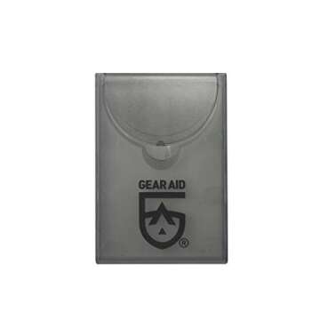 GEAR AID Tenacious Tape Mini Patches to Repair Jackets, Tents and Rain Gear, Black and Clear, 1.5”...