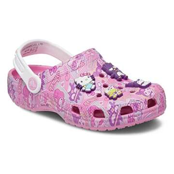 Crocs Unisex Classic Hello Kitty Clog, Pink, Numeric_11 US Men