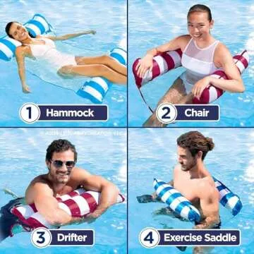 Aqua Monterey Hammock Pool Float Double Pack