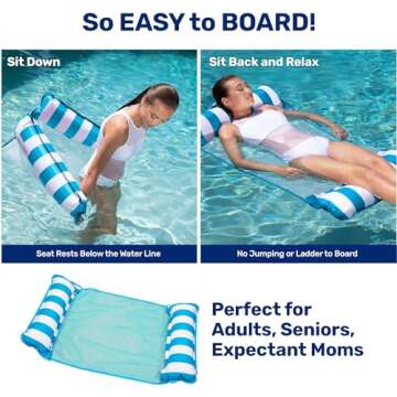 Aqua Monterey Hammock Pool Float Double Pack