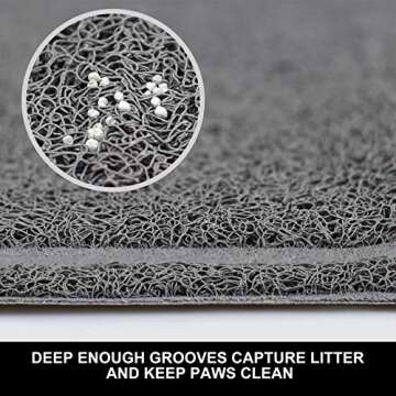 Multi-Purpose Pet Feeding Mat 24" x 16" with Non-Slip Backing