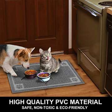 Waterproof Pet Feeding Mat for Small Dogs and Cats