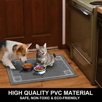 Waterproof Pet Feeding Mat for Small Dogs and Cats