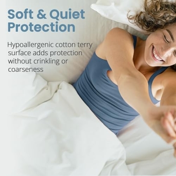 SafeRest Waterproof Mattress Protector - Twin Size Comfort