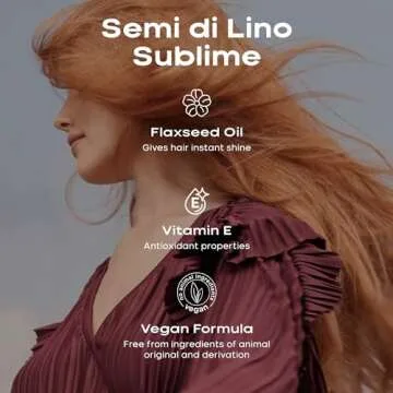 Alfaparf Milano Semi di Lino Sublime Cristalli Liquidi Hair Oil Serum with Thermal Protection - Anti Frizz Hair Serum & Smoothing Heat Protectant Spray with Vitamin E for Frizzy Hair (0.51 oz / 15 ml)
