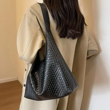 Stylish Ann Bully Woven Leather Shoulder Bag for Women